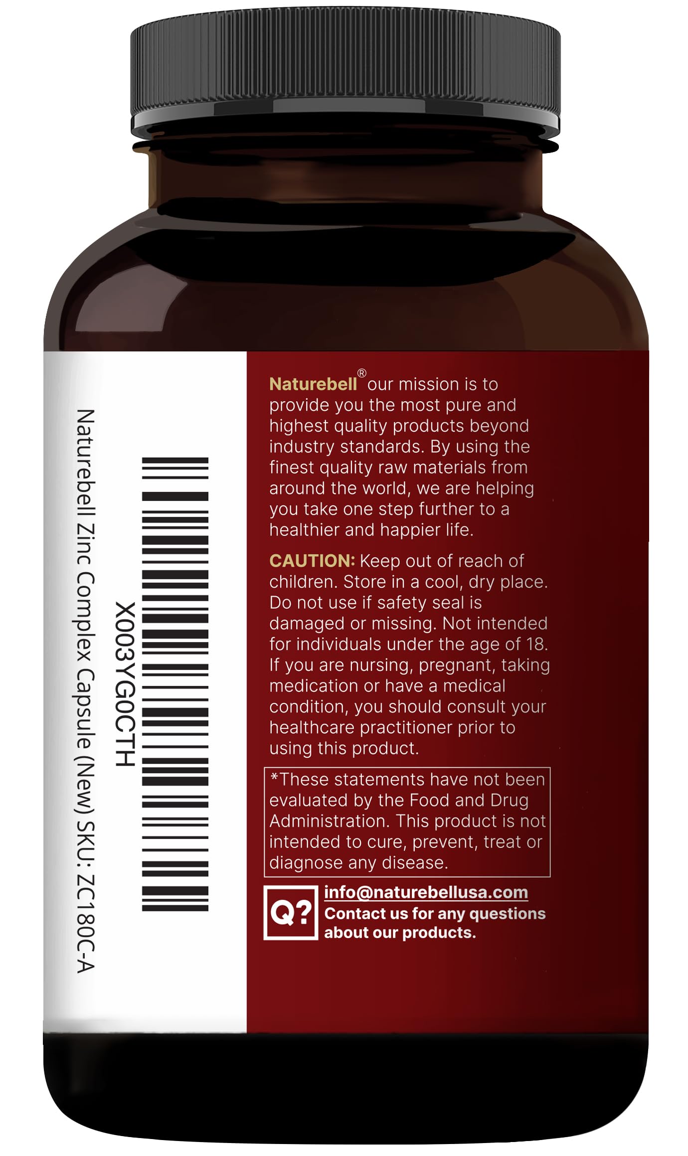 NatureBell Zinc Quercetina: sello de calidad y seguridad