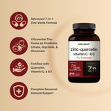 NatureBell Zinc Quercetina: cápsulas para toma diaria