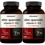 NatureBell zinc quercetina cápsulas en botella, apoyo para la inmunidad diaria