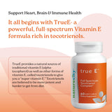 NatureCity True-E etiqueta frontal clara con información de ingredientes clave.