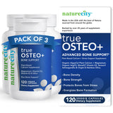 NatureCity True-Osteo+ promueve equilibrio óseo con calcio de origen vegetal.