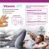 NatureGenX ADK etiqueta: información clara para elegir vitaminas A, D3 y K2.
