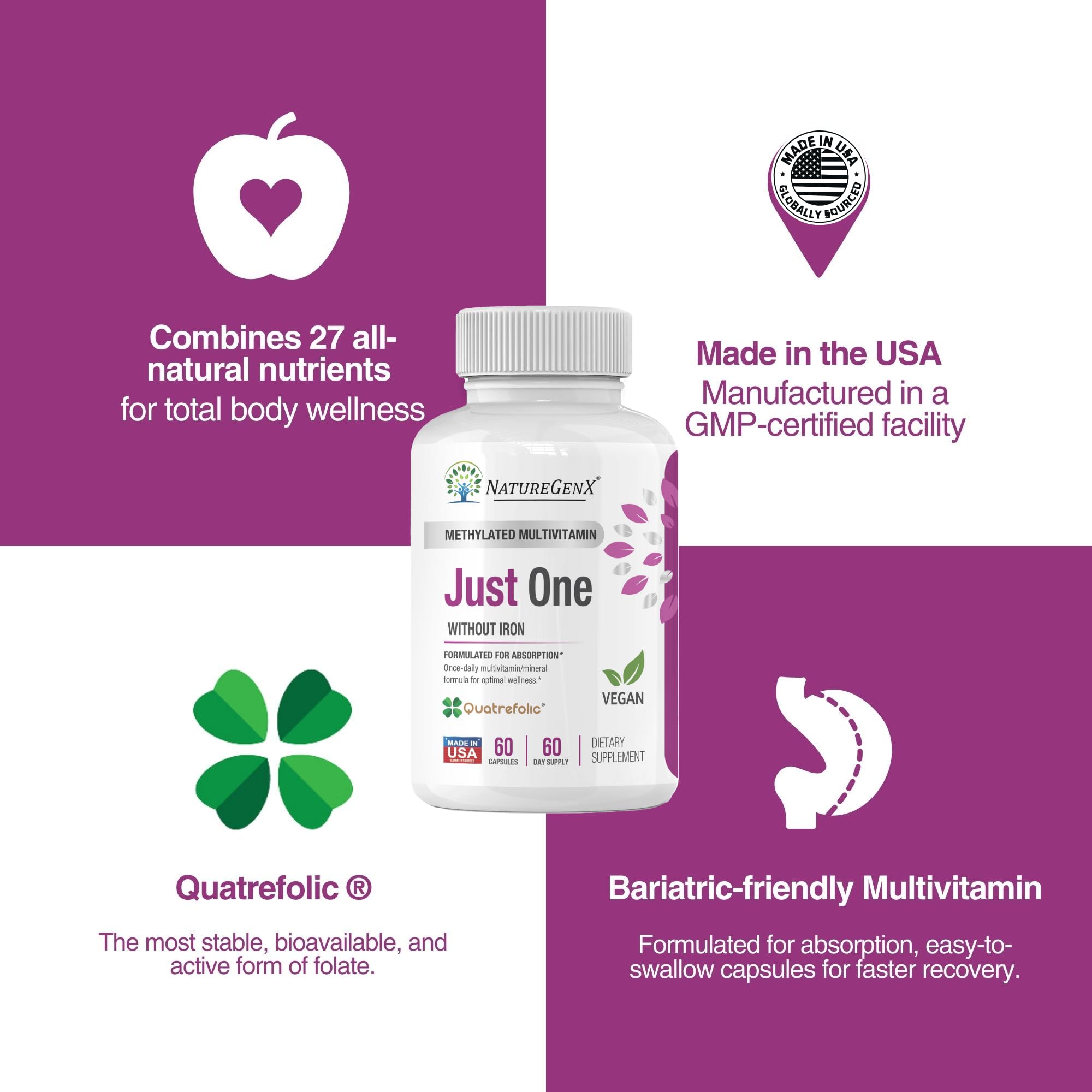 NatureGenX almacenamiento seco para mantener frescura y eficacia.