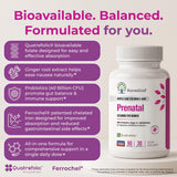 NatureGenX Methyl Prenatal jengibre 4:1, promueve digestión suave durante el embarazo.