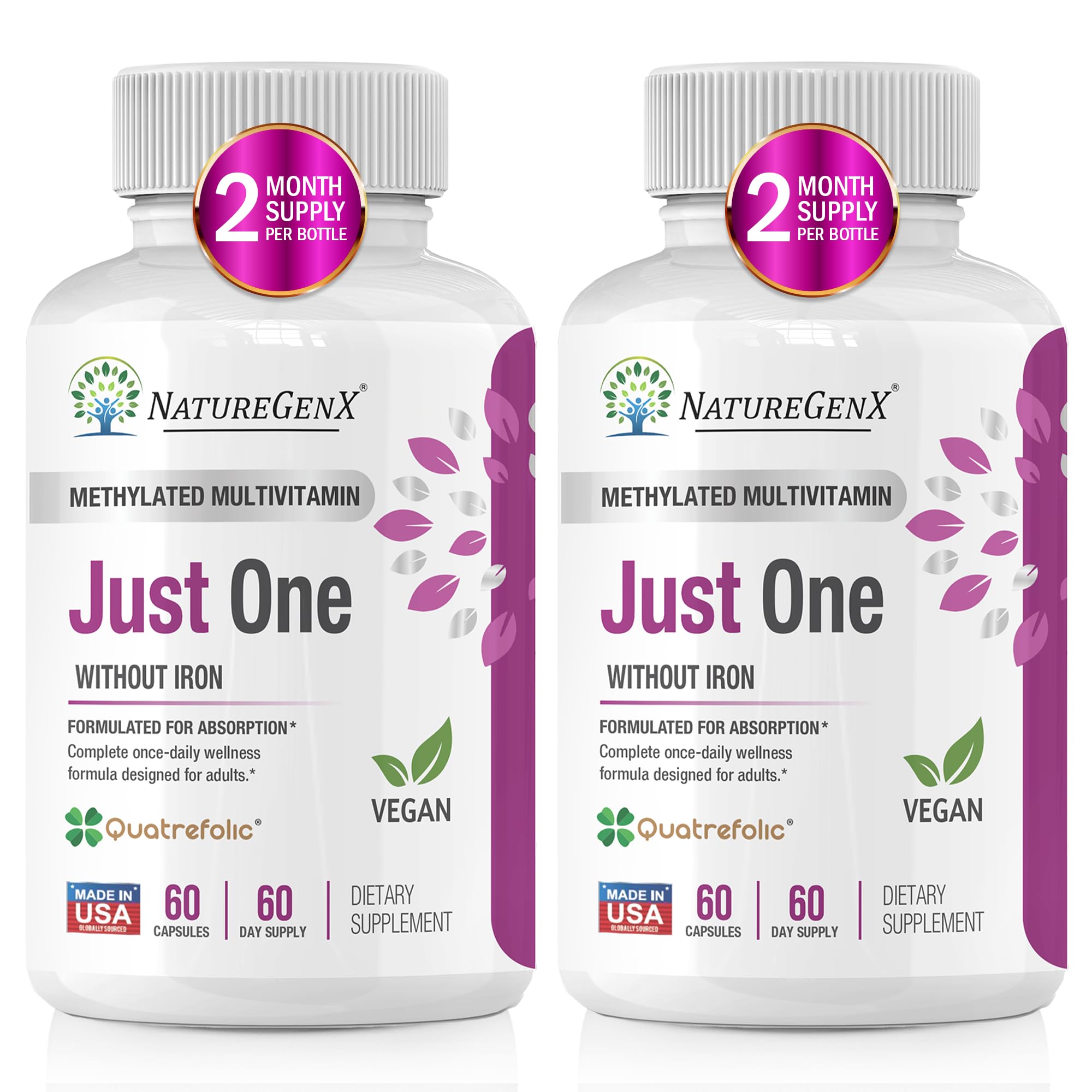 NatureGenX Un Solo Suplemento Diario Metilado: cápsula diaria para nutrición completa.