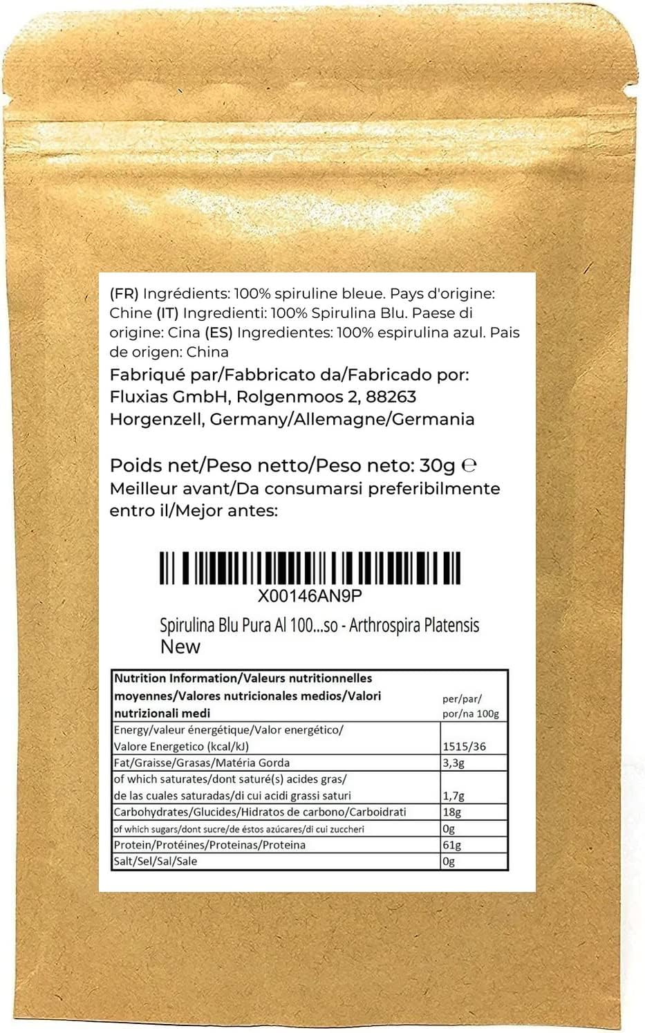 Naturegrail pigmento alimentario azul: color natural sin aditivos extra.