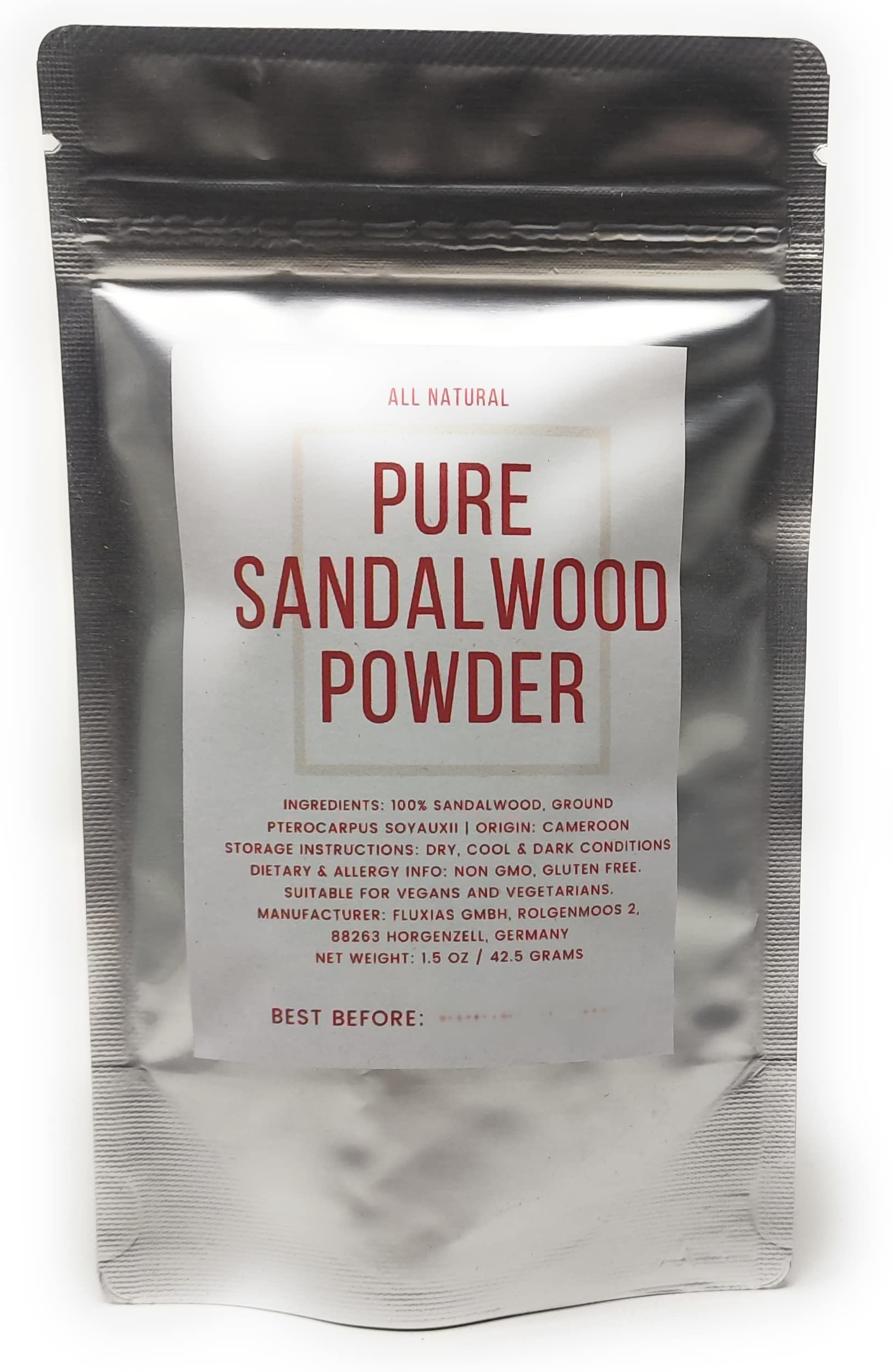 Naturegrail polvo de sándalo rojo para boca y higiene