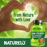 NATURELO botella 360 cápsulas: tamaño práctico para uso mensual.