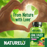 Naturelo calcio y magnesio de algas marinas para dientes y huesos.