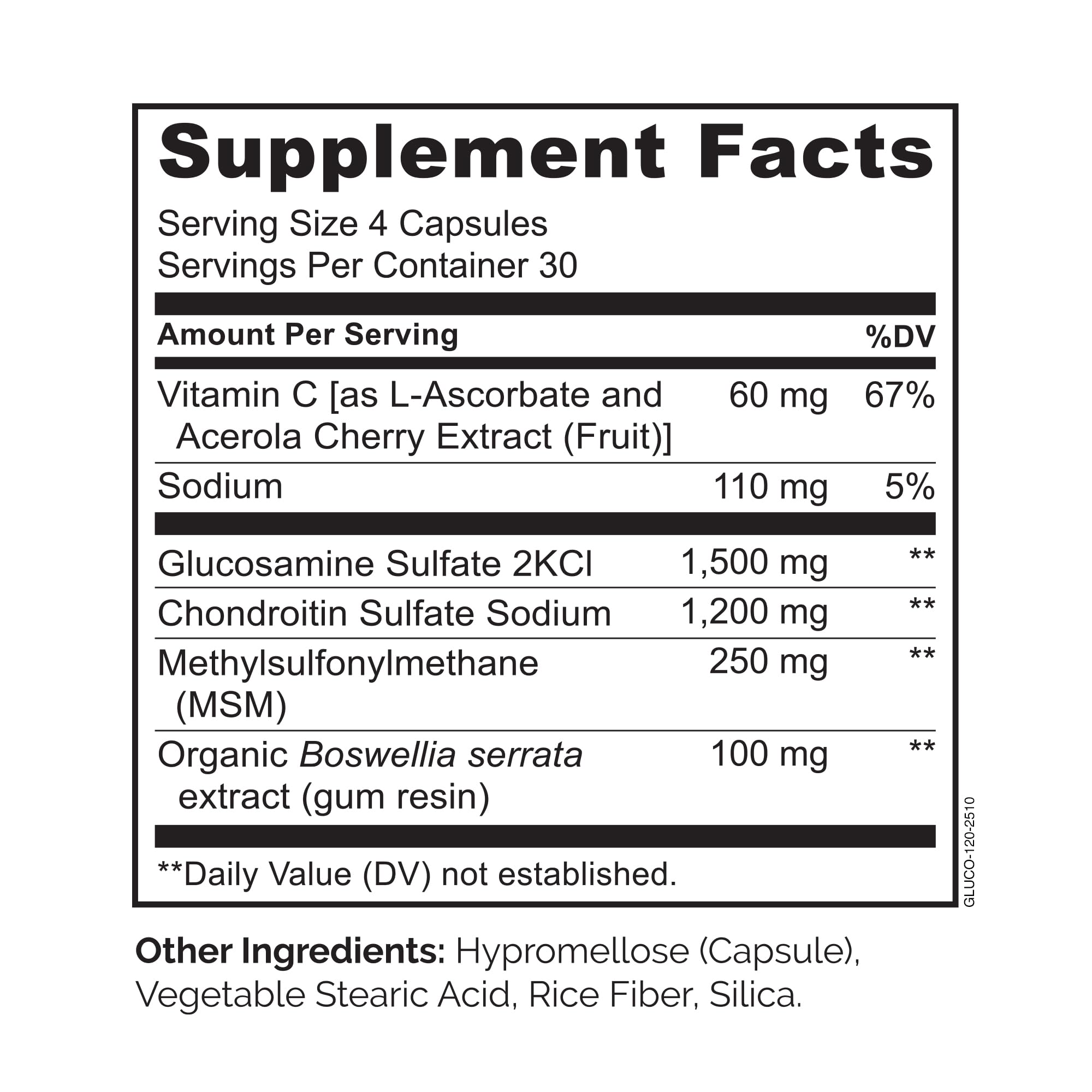 Cápsulas Naturelo glucosamina-condroitina-msm listas para tomar