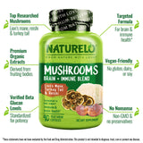Naturelo conjunto hongo seco que destaca ingredientes naturales.