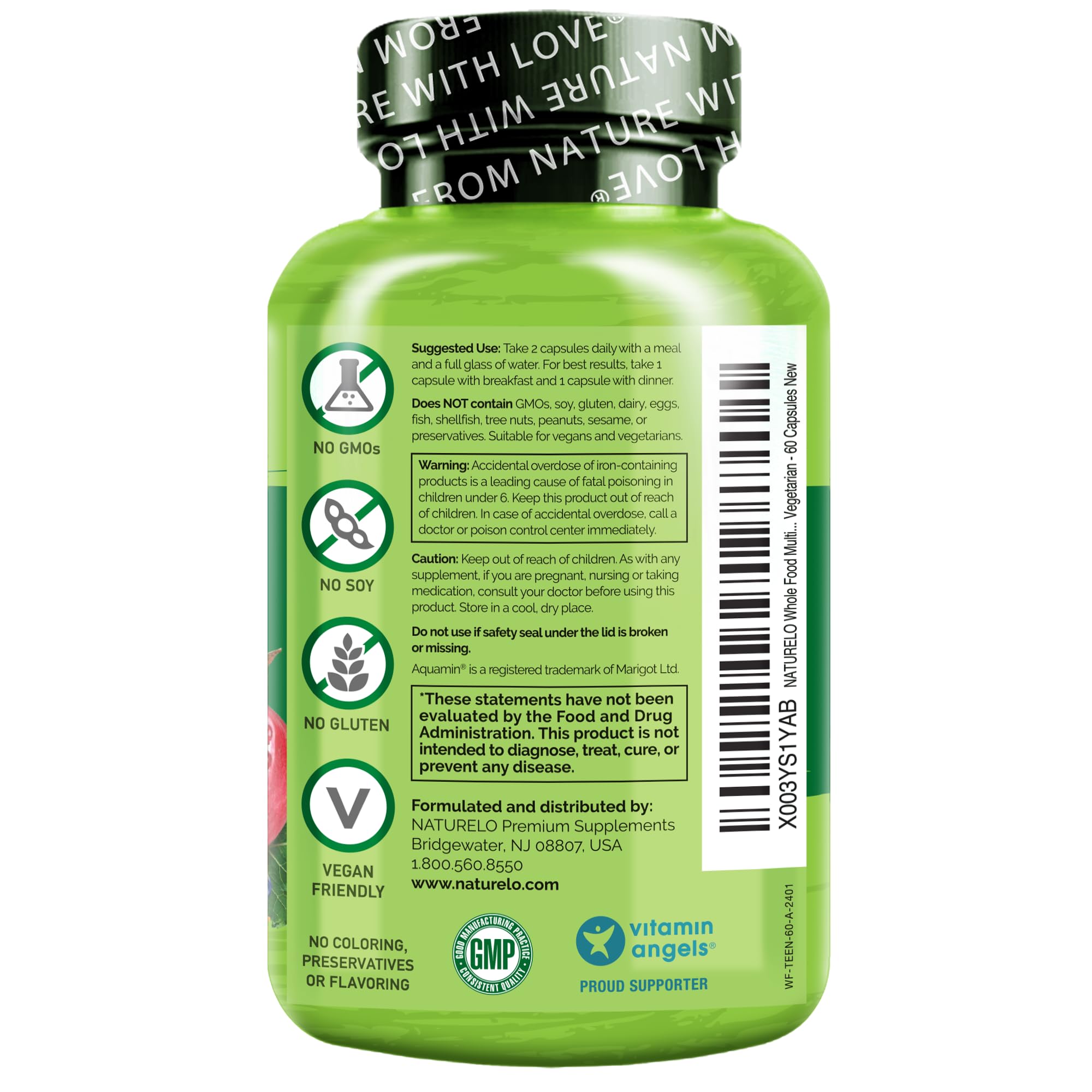 Naturelo cuidado de visión y piel saludables para adolescentes