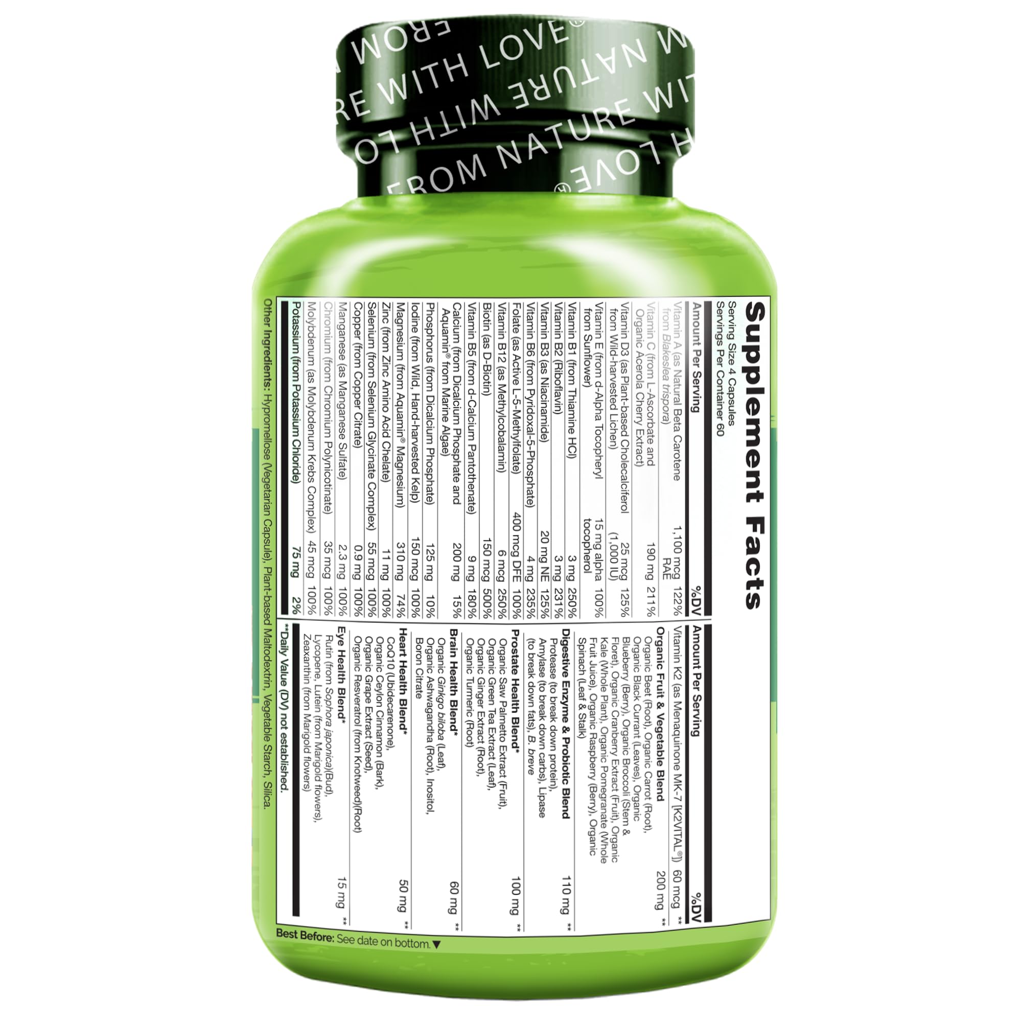 NATURELO enzimas digestivas y probióticos para mejorar la digestión y absorción.