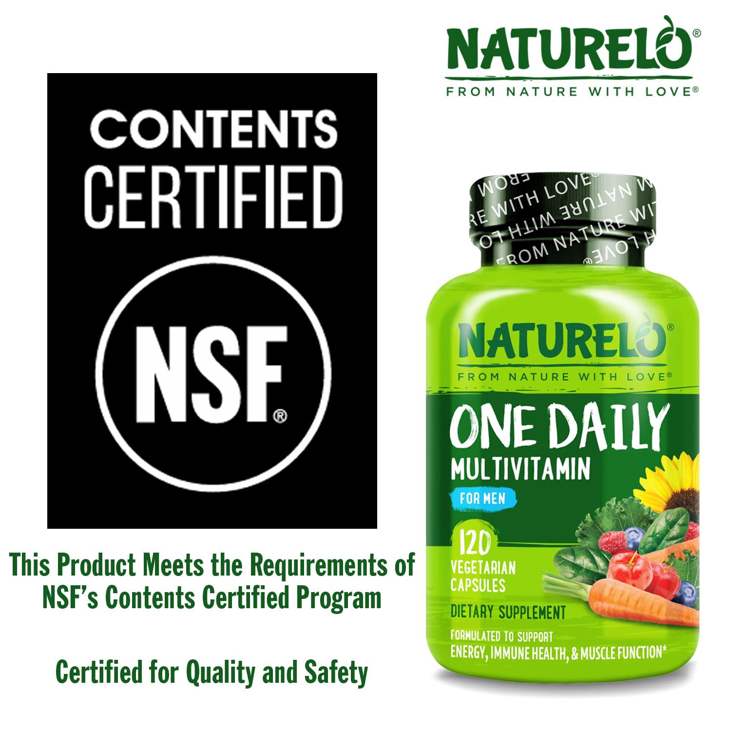 Naturelo dosis diaria para hombres con base vitamínica completa