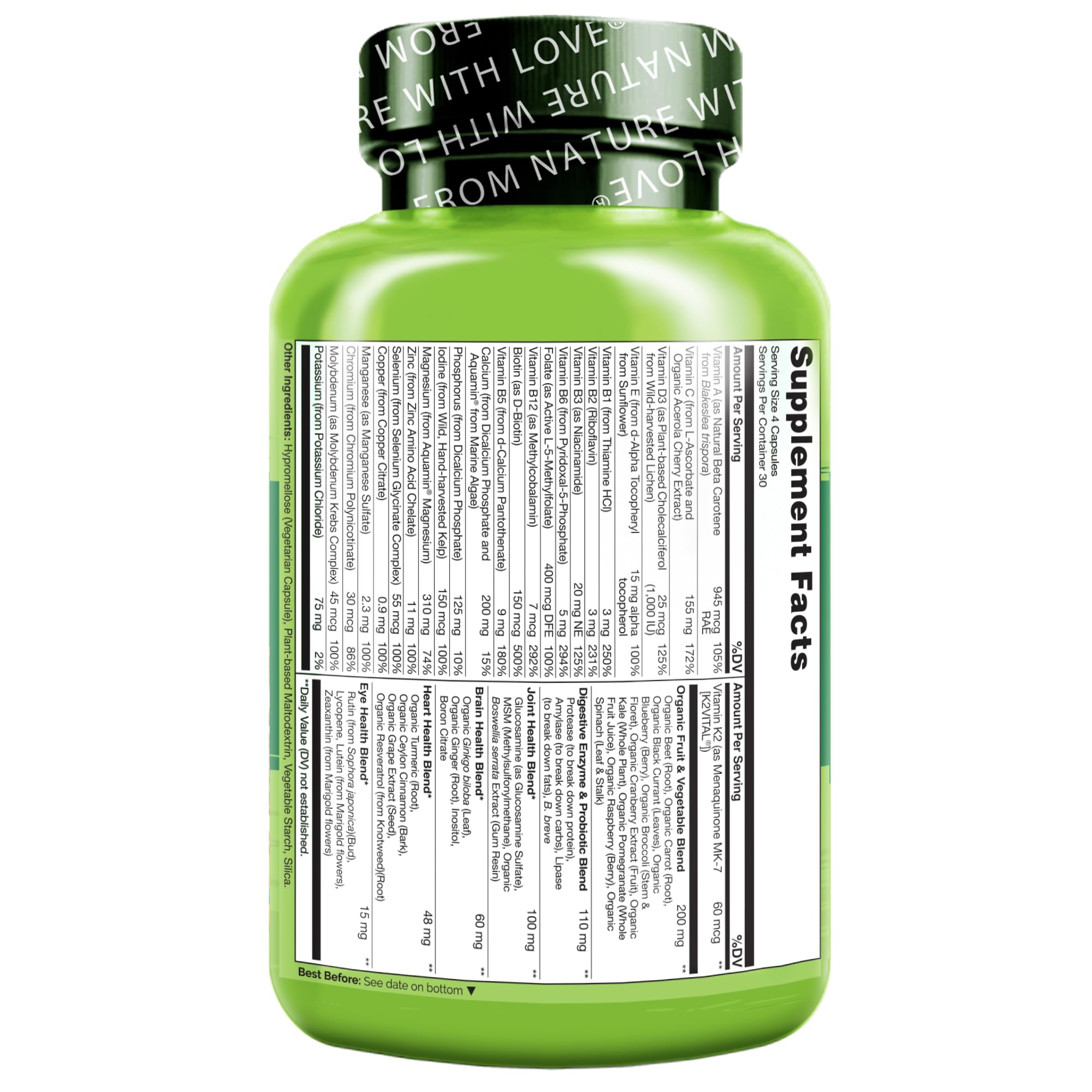 Naturelo empaque sostenible en caja de cápsulas para uso diario