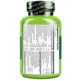 Etiqueta sin OGM y apta para dietas veganas de NATURELO Teen Multivitamin.