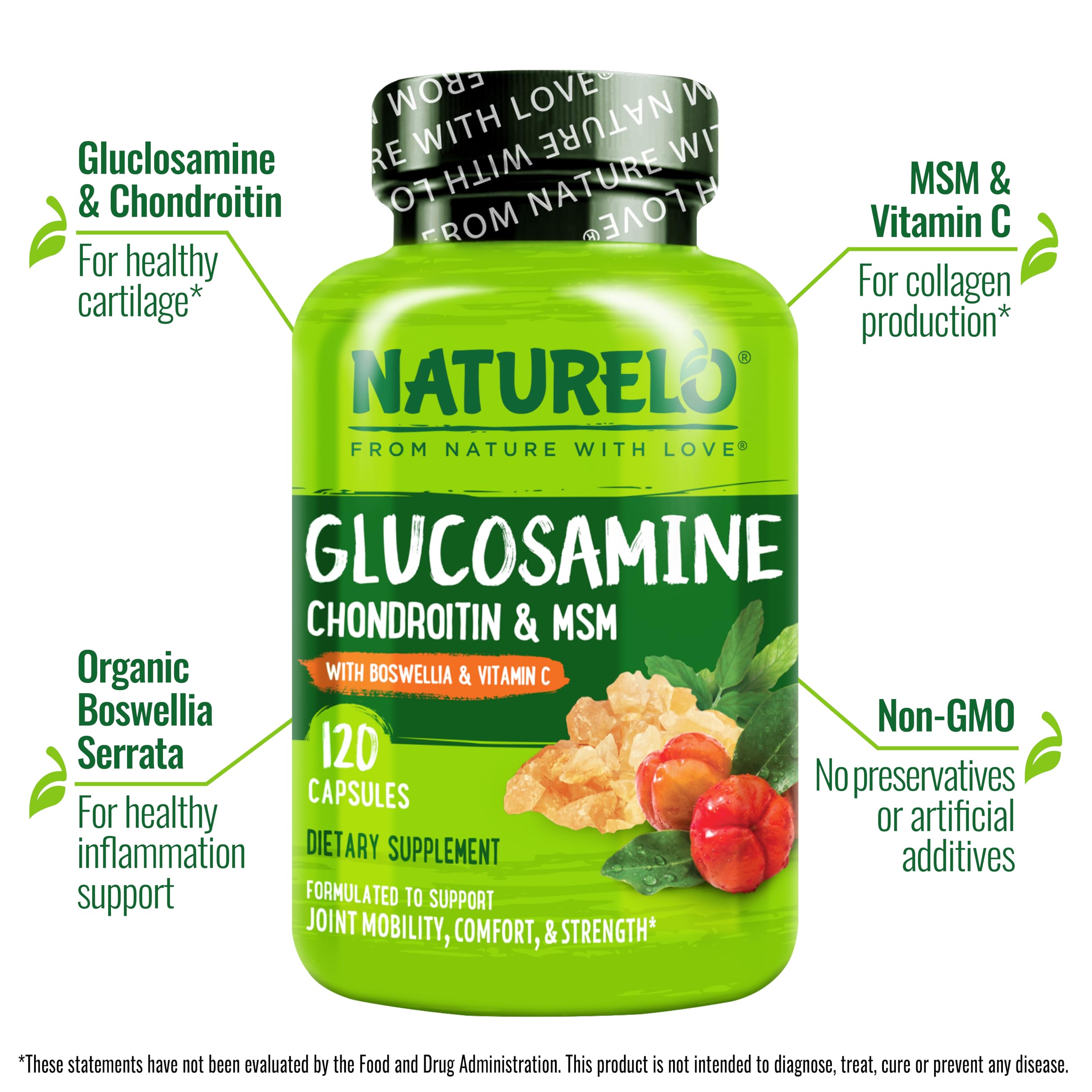 Etiqueta de Naturelo mostrando dosis y uso recomendado