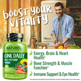 Frasco de Naturelo para hombres, cápsulas vegetarianas, práctica diaria.