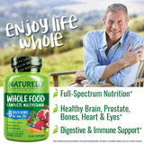 NATURELO mezcla de frutas y verduras orgánicas para nutrición basada en plantas.