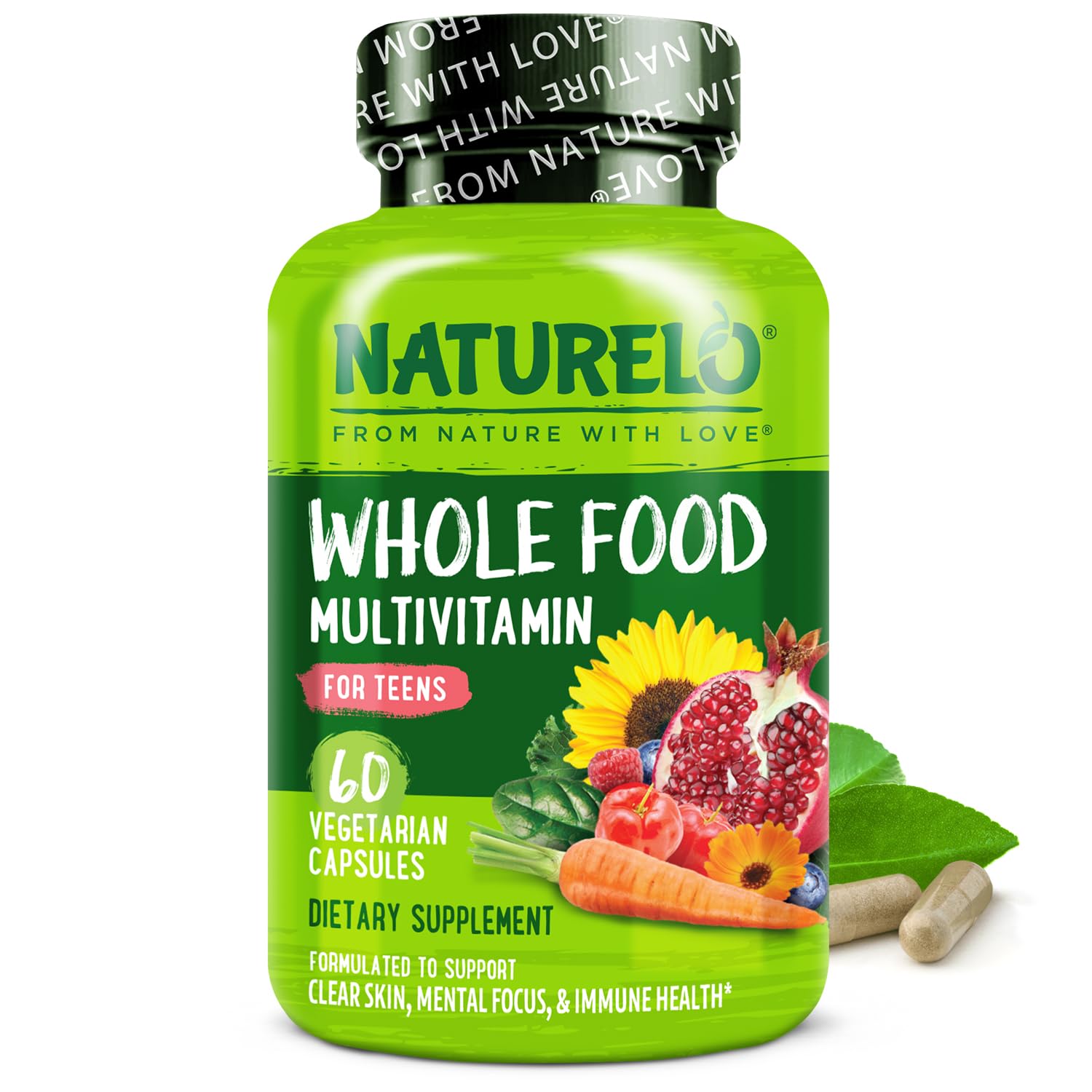 Naturelo multivitaminas adolescentes en botella, apoyo nutricional diario para jóvenes
