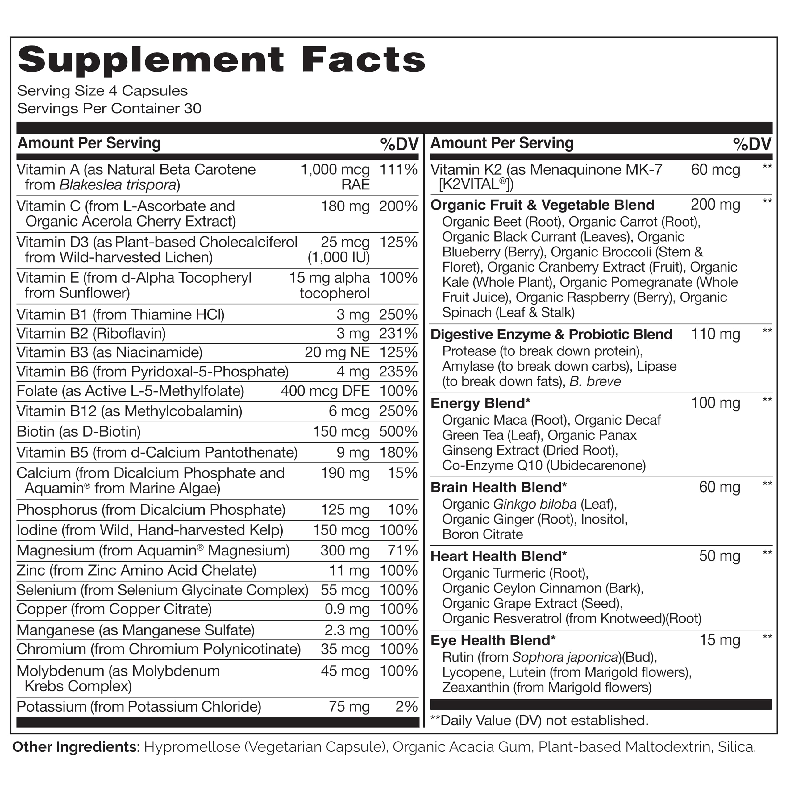 Naturelo multivitaminas para hombres: cápsulas vegetales fáciles de tragar.