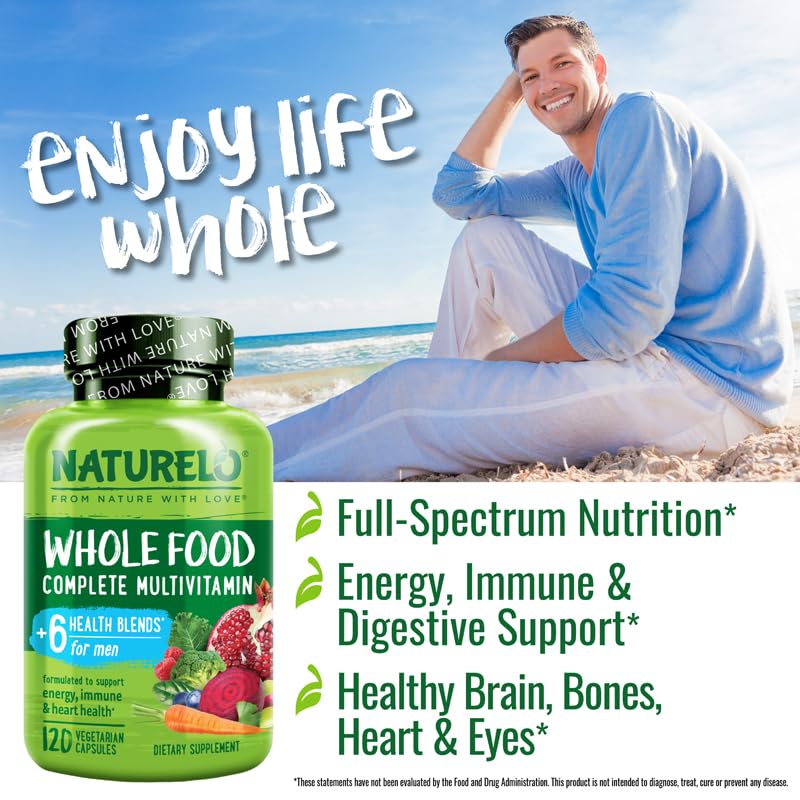 Naturelo multivitaminas para hombres: ingredientes naturales en la fórmula.