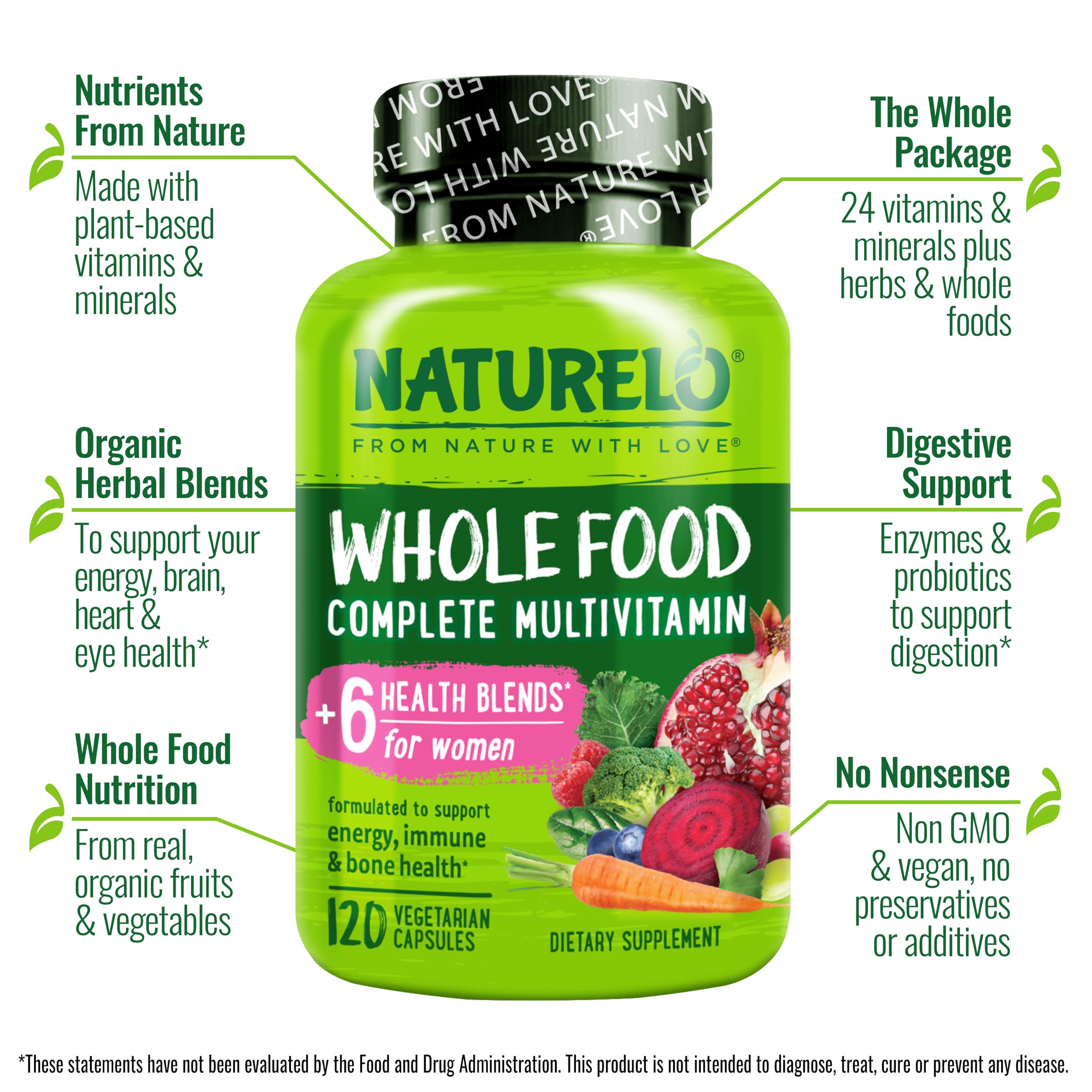 Naturelo Multivitaminas cápsulas: soporte nutricional para días activos.