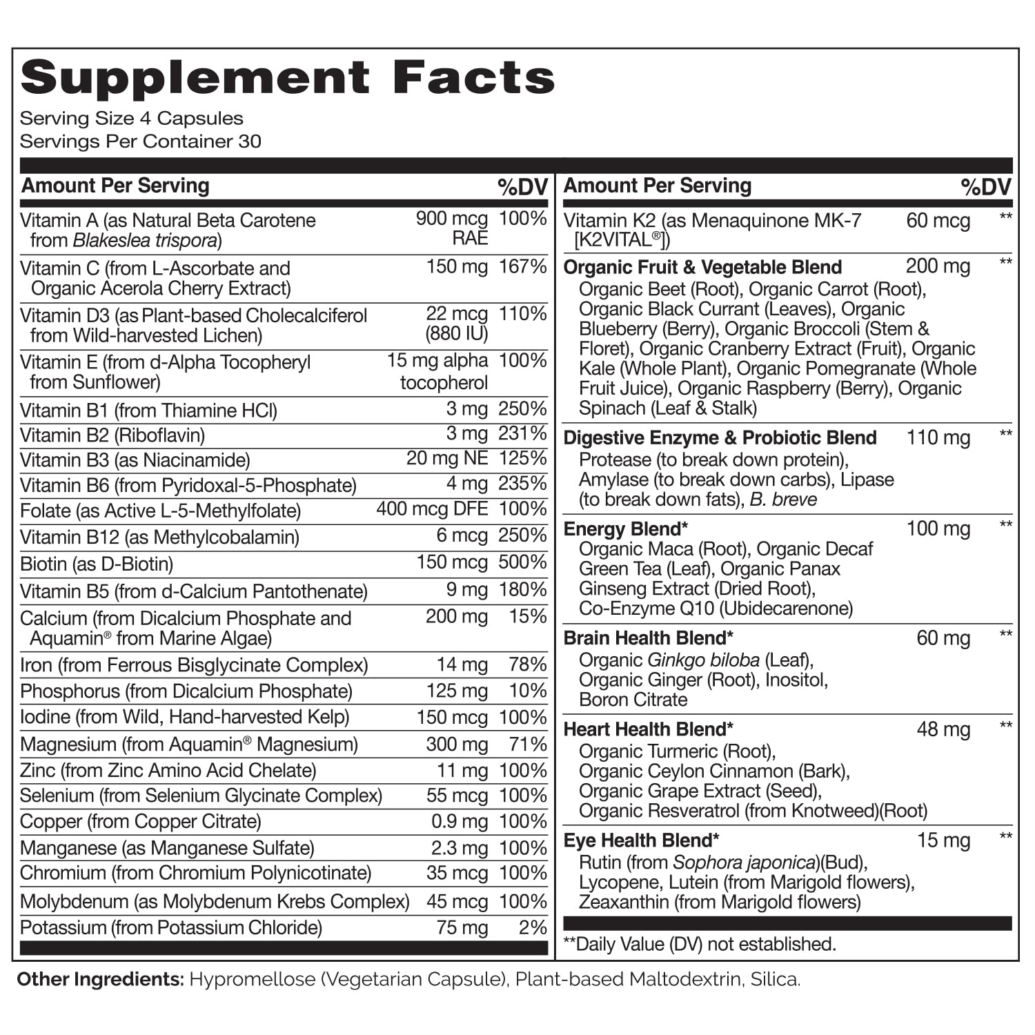 Naturelo Mujer etiqueta: ingredientes vegetales para nutrición completa.