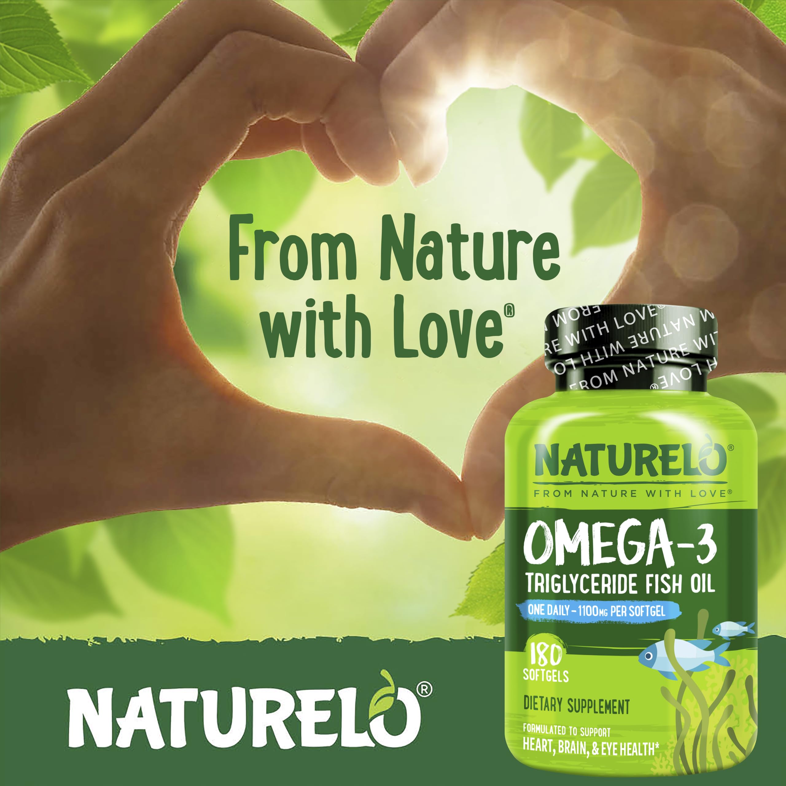 NATURELO Omega-3 beneficios para corazón, ojos y cerebro