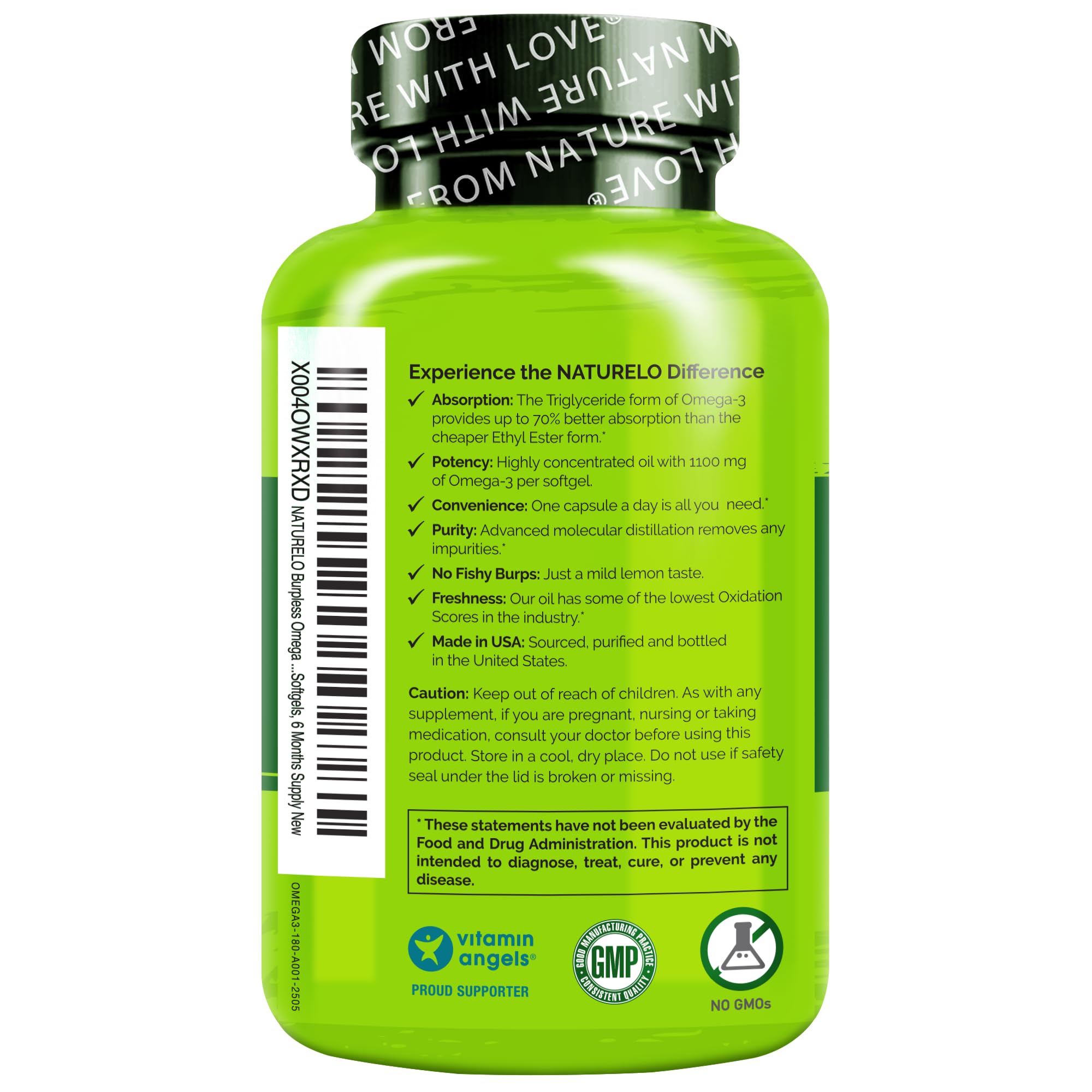NATURELO Omega-3 estilo de vida diario con una cápsula