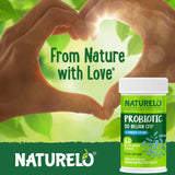 Naturelo probióticos sin refrigeración, conveniencia para viajes.