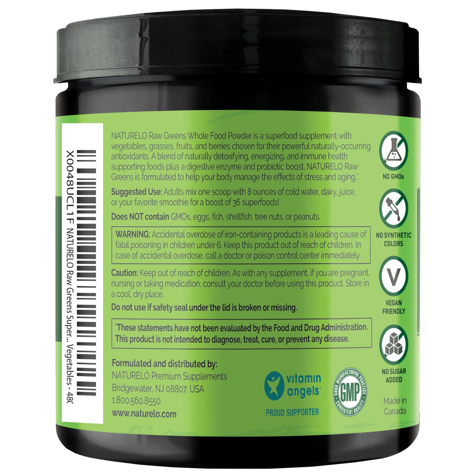 Naturelo polvo acai, aporte de antioxidantes y energía sostenida.