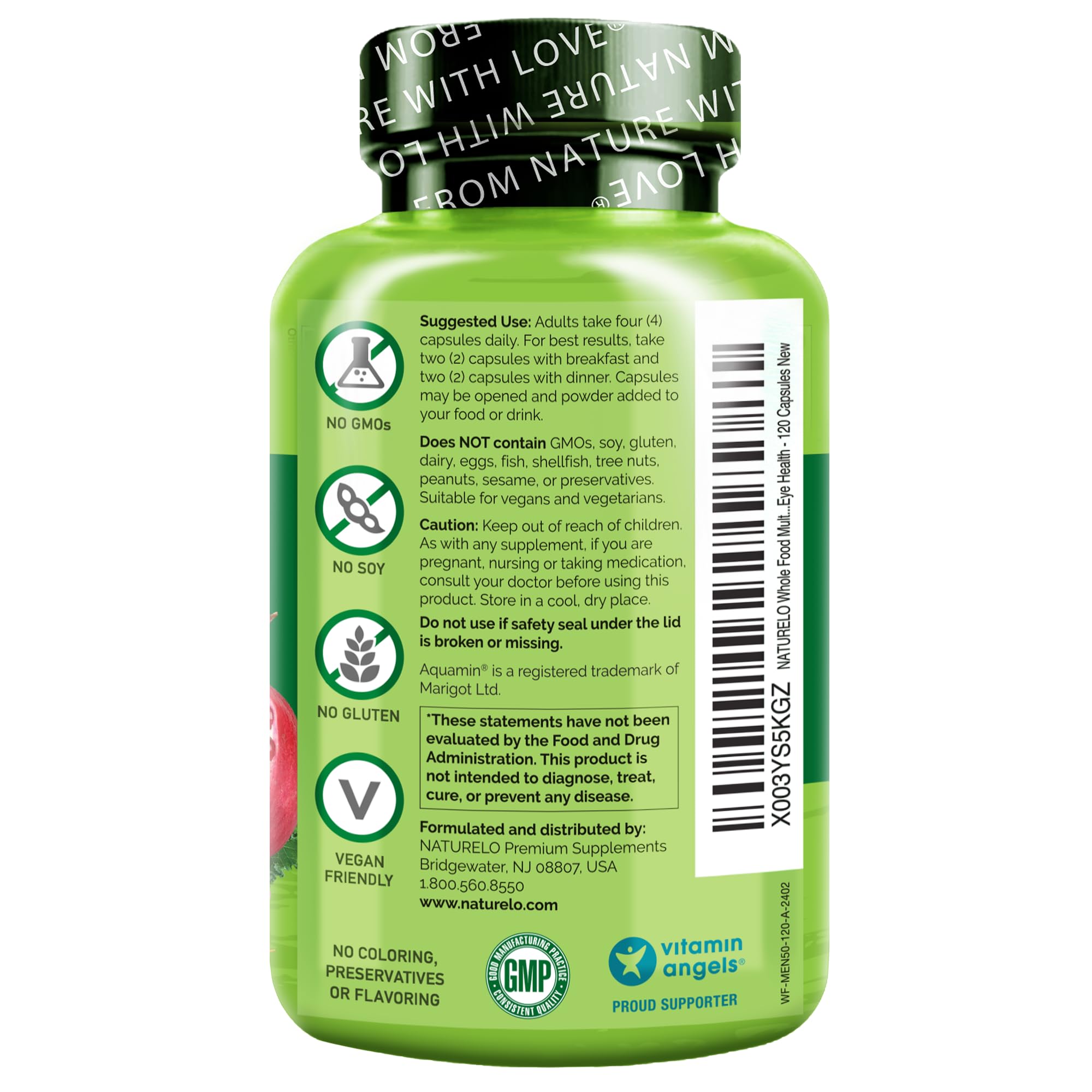 Naturelo enzimas digestivas y probióticos para apoyar la salud intestinal.