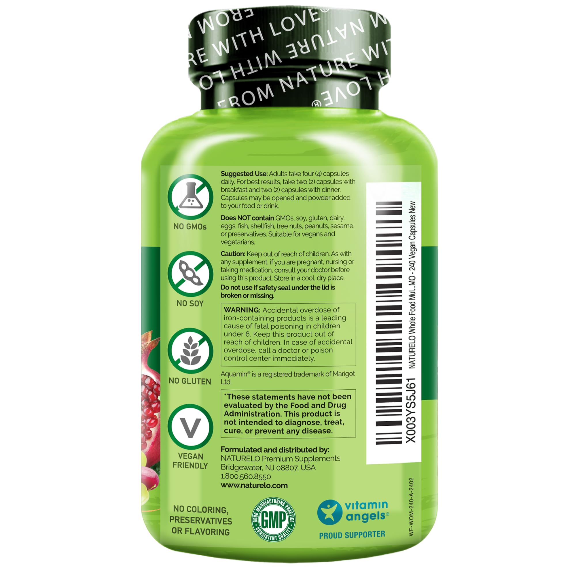Naturelo salud intestinal, enzimas y probióticos para digestión suave.