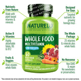 NATURELO Teen Multivitamin, etiqueta que destaca ingredientes vegetales y opción vegana.