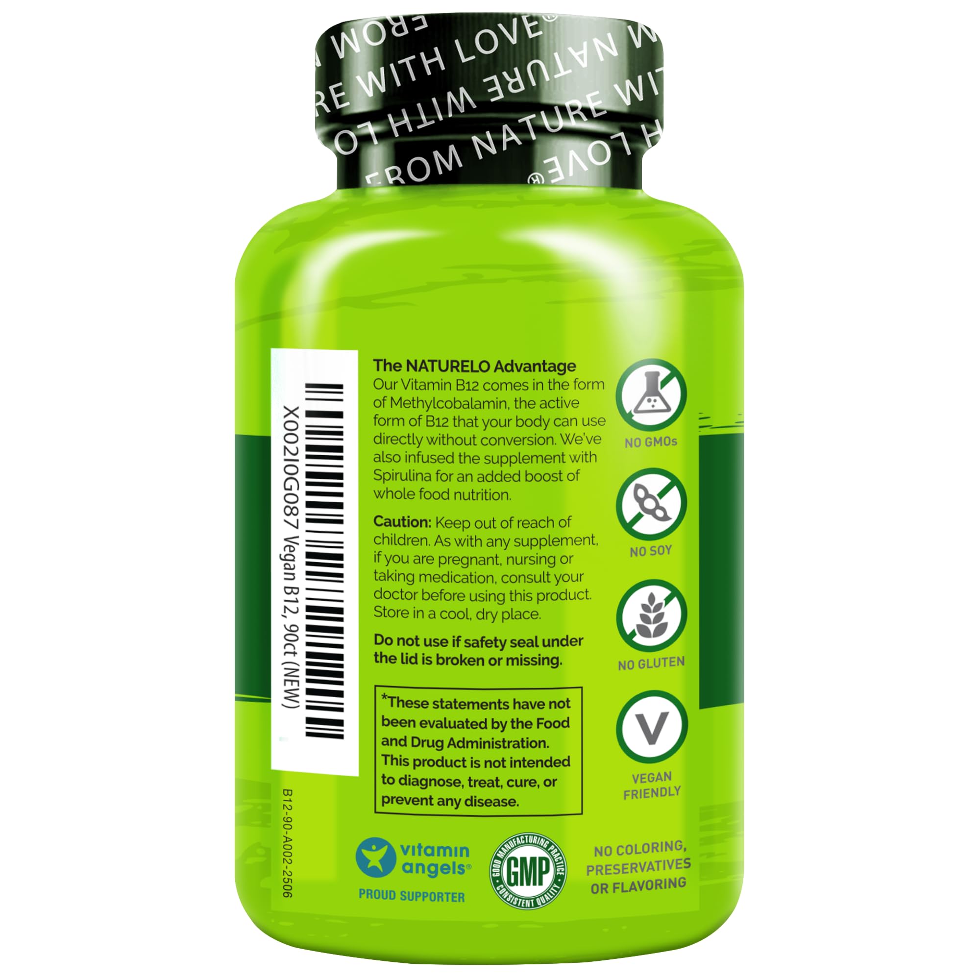 NATURELO B12 pack de dos unidades para uso diario.