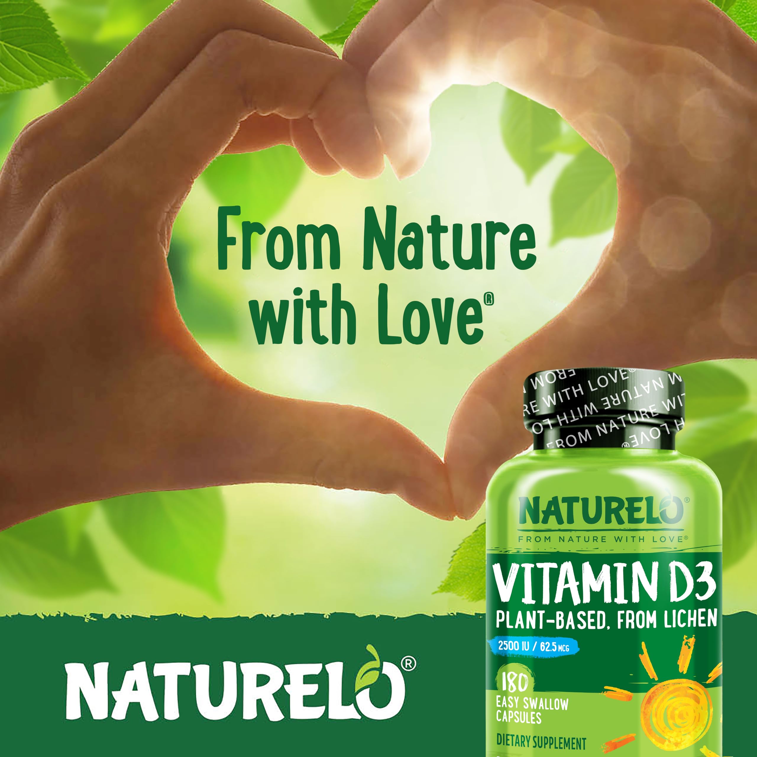 Cierre de botella Naturelo Vitamina D para huesos y dientes