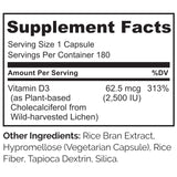 Detalle de cápsulas Naturelo Vitamina D, forma bioactiva para soporte inmune
