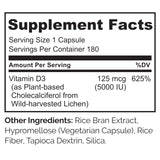 Naturelo Vitamina D 5000 IU de líquen, opción vegana y ética