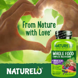NATURELO vitaminas-activadas, complejo B para energía sostenida.