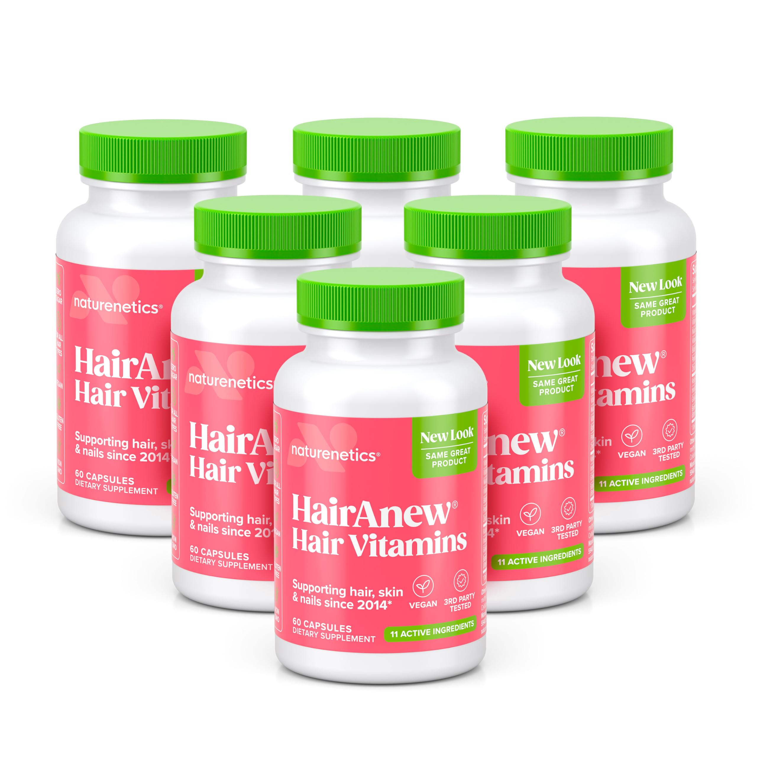 Naturenetics HairAnew: frente de la botella, ideal para iniciar una rutina capilar.