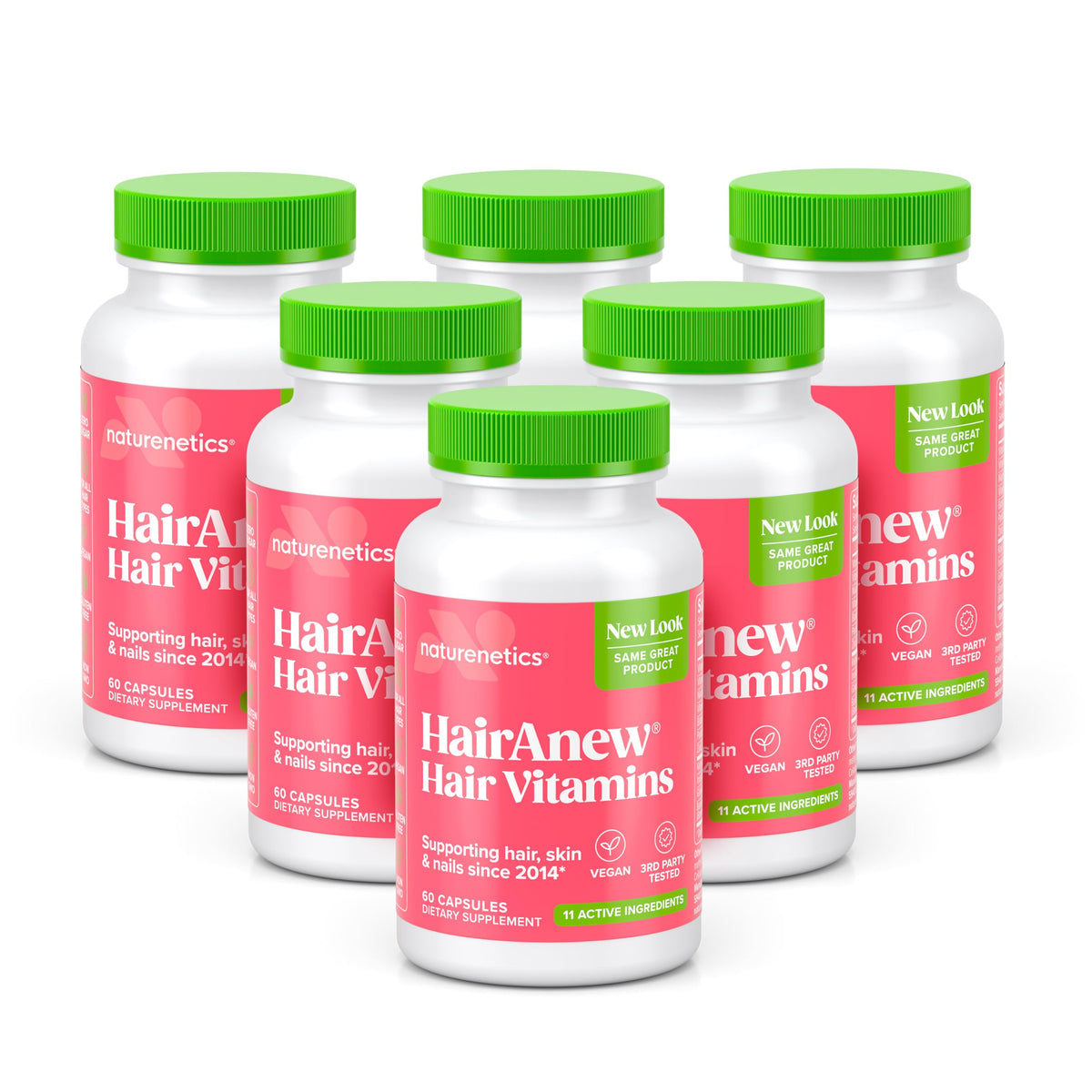 Naturenetics HairAnew: frente de la botella, ideal para iniciar una rutina capilar.