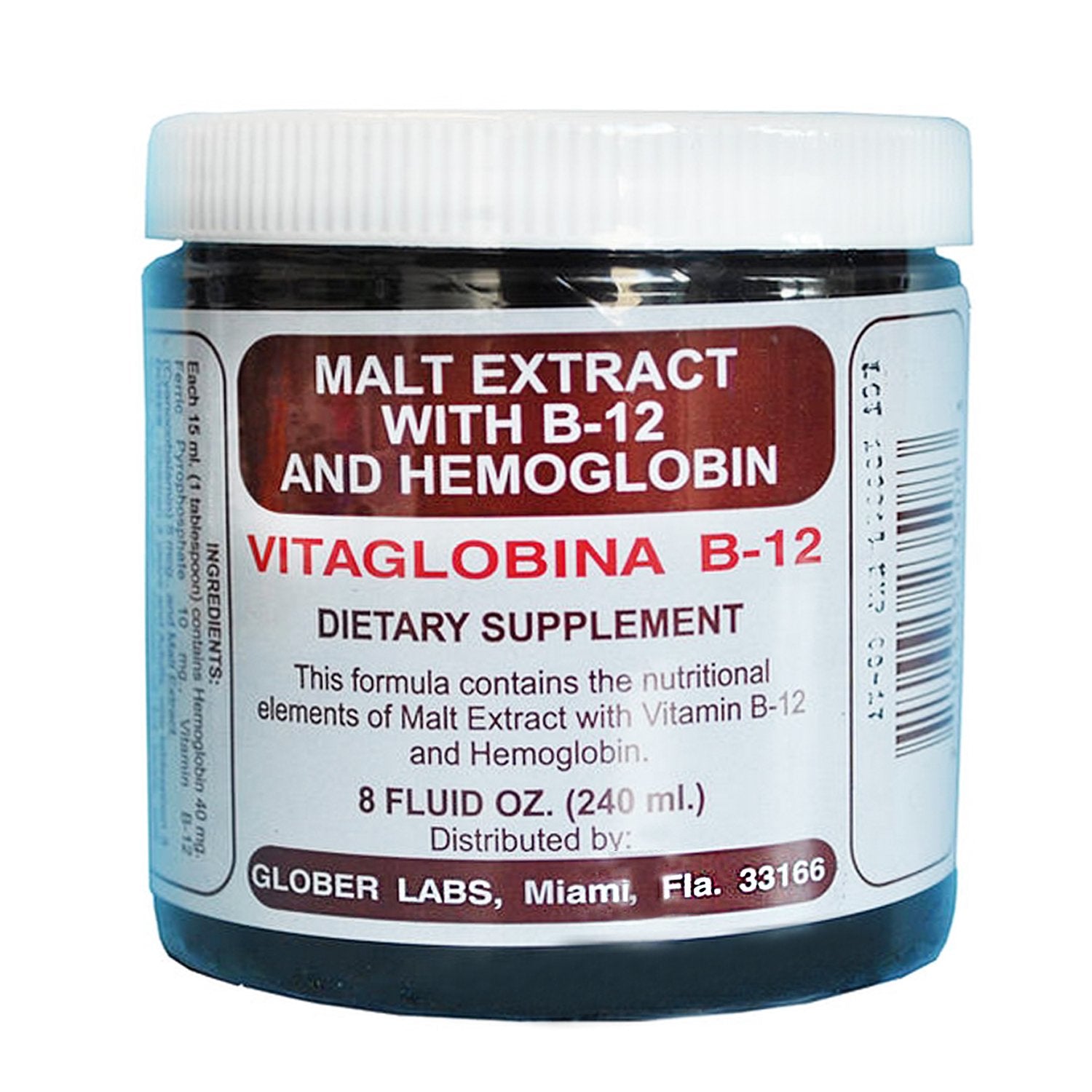 NaturePlus Extracto de Malta con Hemoglobina y B-12, gotero para dosificar fácilmente
