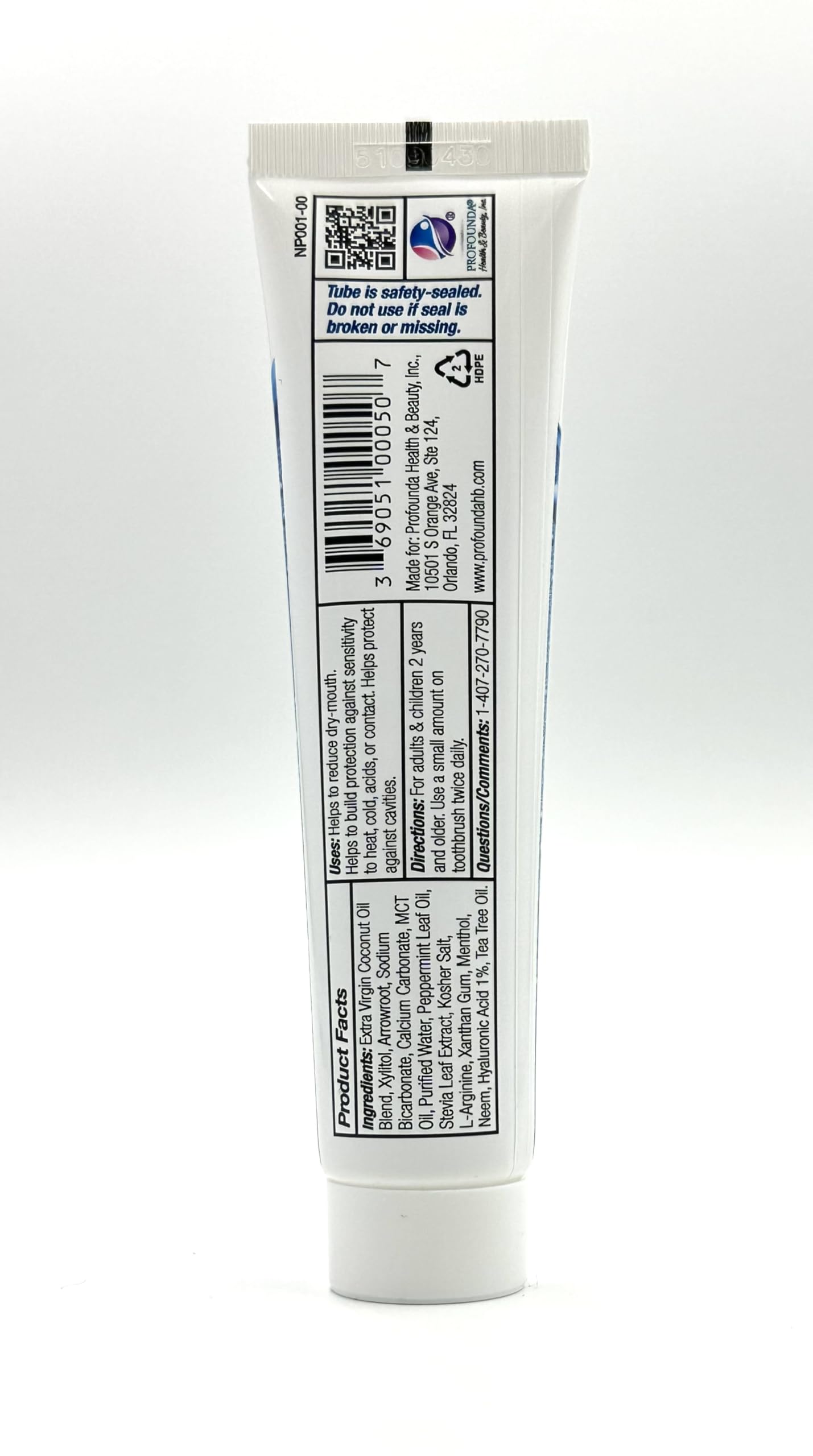 NaturePro pasta dental blanqueante suave para dientes sensibles.