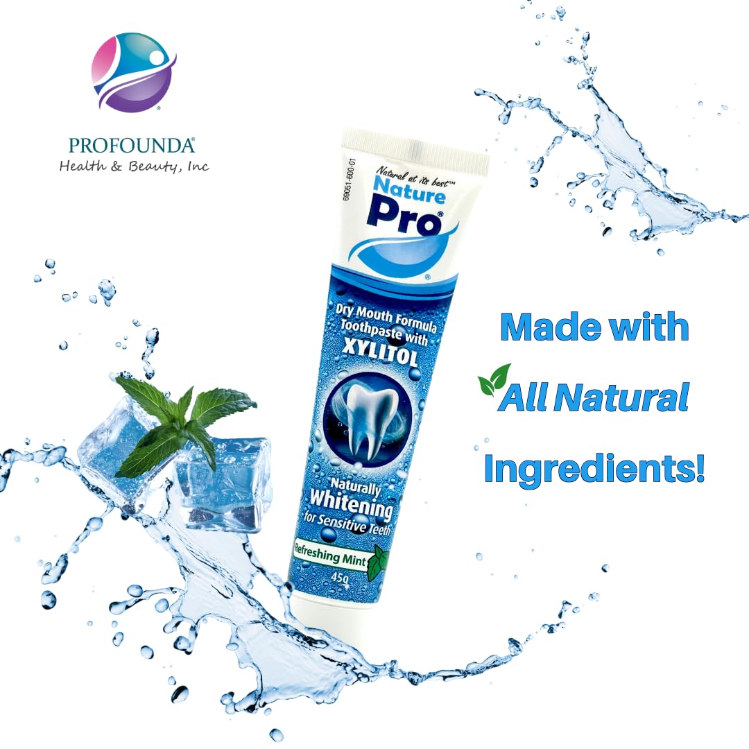 NaturePro pasta dental menta fresca, aliento duradero.