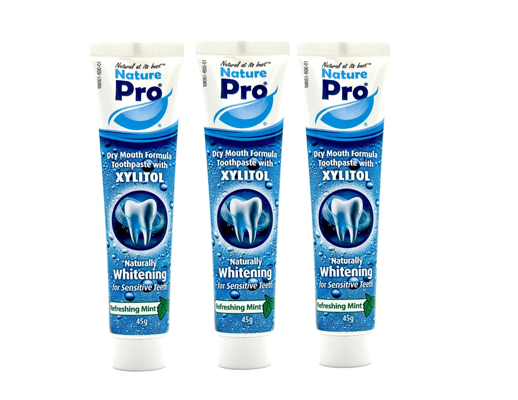  NaturePro pasta dental para sequedad bucal con xilitol, comodidad potencial. 