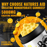 Gominolas aptas para veganos de Natures Aid Creatina