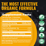 Sabor naranja de Natures Aid Creatina Gominolas para energía