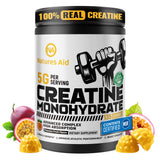 Natures Aid Creatine Monohydrate Gummies porción para energía sostenida en entrenamientos