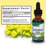 Nature's Answer Lomatium: frasco de 1000 mg con dosificación conveniente.